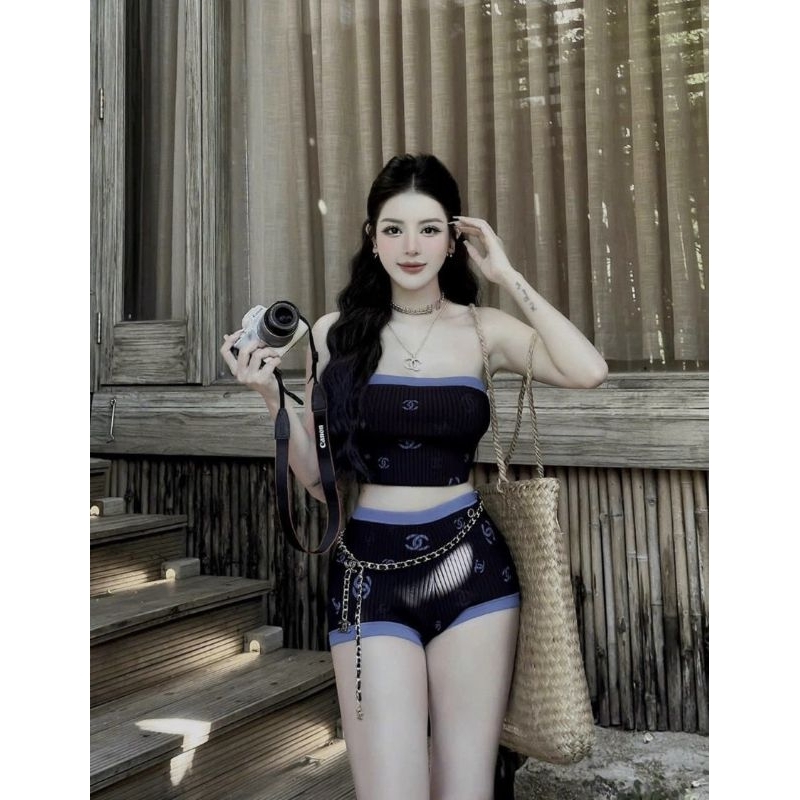 2FASHIONISTA ▪︎ BIKINI MPB cao cấp - Set đi biển logo C.C
