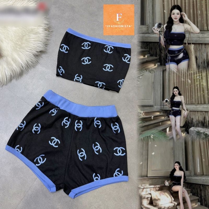2FASHIONISTA ▪︎ BIKINI MPB cao cấp - Set đi biển logo C.C