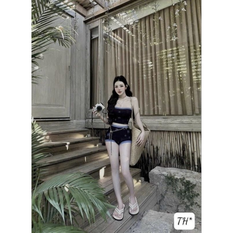2FASHIONISTA ▪︎ BIKINI MPB cao cấp - Set đi biển logo C.C