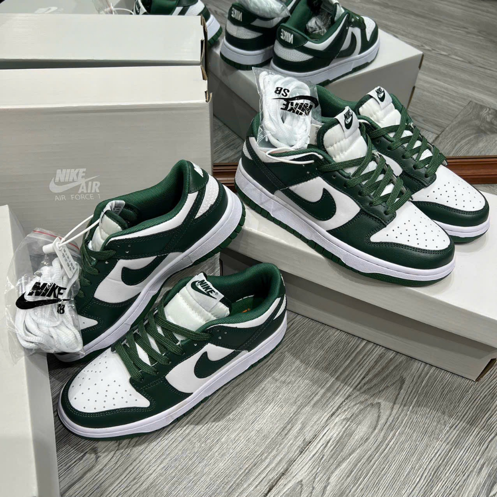 Giày thể thao S_B Dunk Low Green_ Giày Sneaker SB xanh lá cây bản da trơn_Tặng kèm box bảo vệ