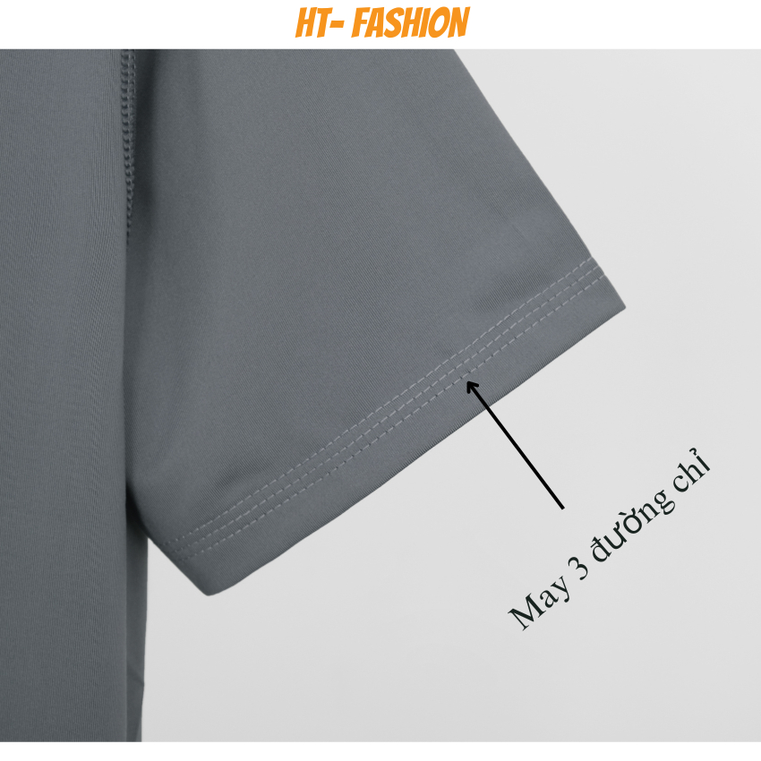 Áo Thun Nam Cổ Bẻ Thể Thao HTFashion, Áo Thun PoLo Nam Cổ Bẻ Vải Thun Lạnh Cao Cấp Co Dãn 4 Chiều Mặc Thoáng Mát HT001