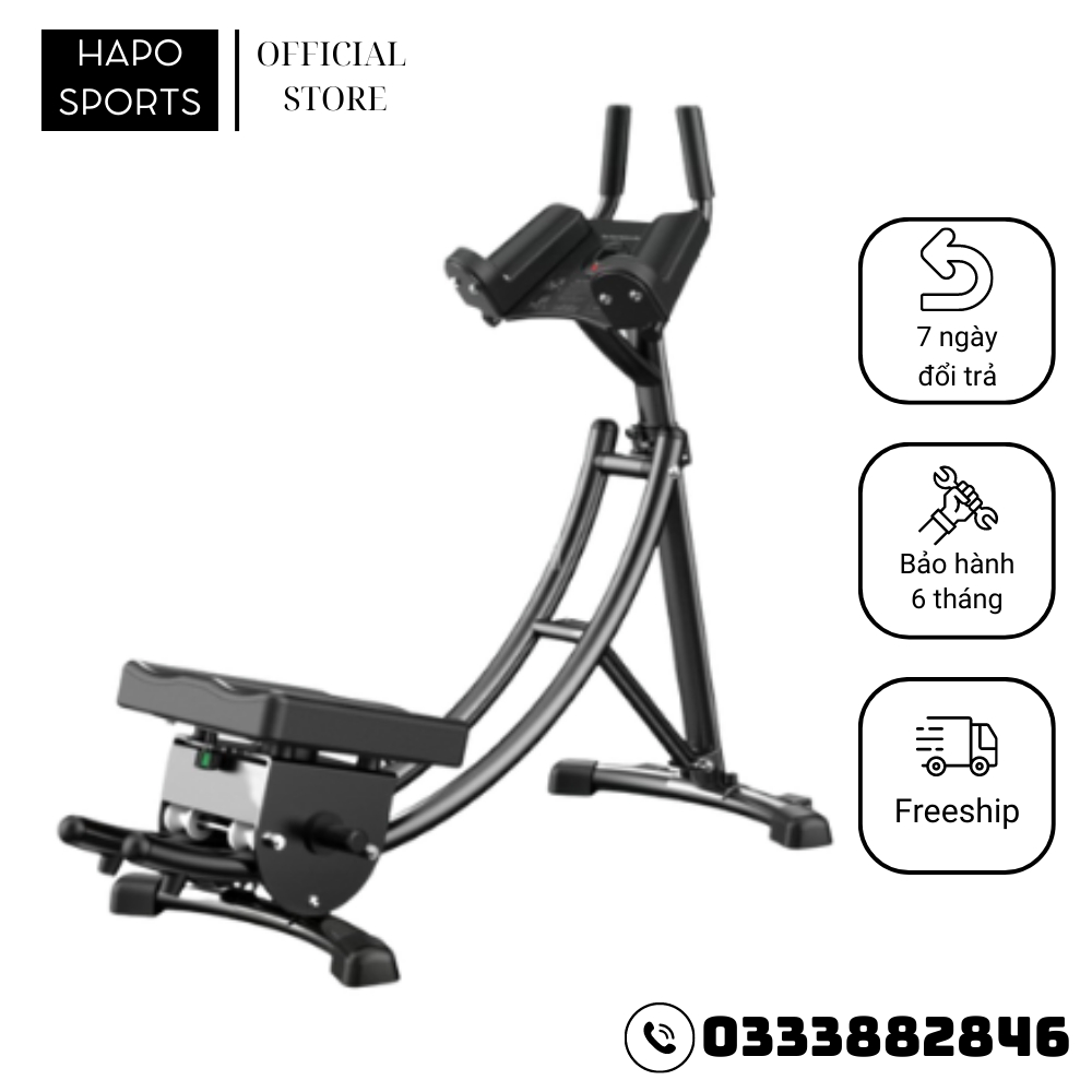 Máy Tập Bụng Tại Nhà HP09 Tập Cơ Bụng Giảm Mỡ Tăng Cơ Đốt Calo Hiệu Quả, Máy Tập Cơ Bụng Đa Năng Khung Máy Lõi Thép