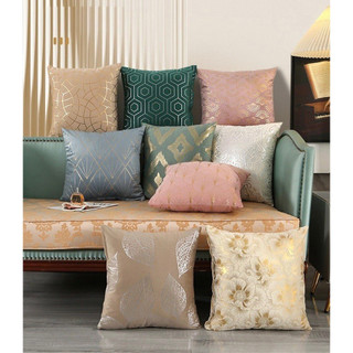 Gối Tựa Lưng Trang Trí Sofa Vải Nhung Lông Ngắn Phủ Ánh Kim Siêu Êm ĐX217