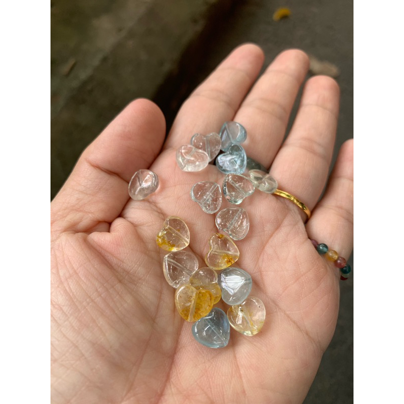 Hạt lẻ topaz trái tim