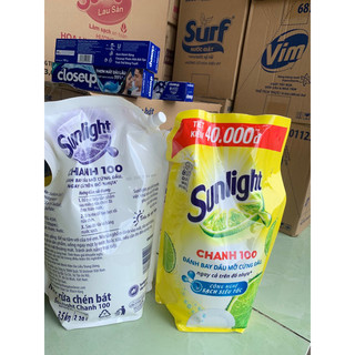 Nước rửa chén Sunlight chanh túi 3,5kg