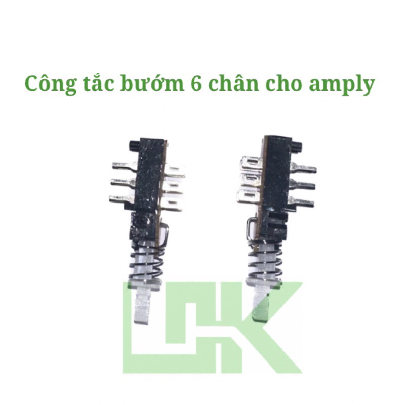 công tắc 6 chân cho amply, đầu đĩa, công tắt chân đồng
