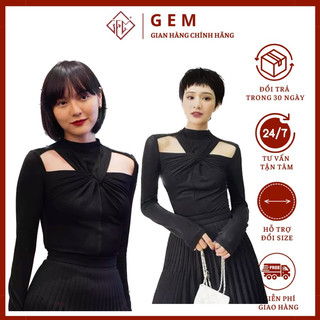 Áo xoắn ngực khoét vai, áo Hải tú, áo hiền hồ hàng loại 1 đẹp có bán kèm chân váy - GEM Fashion