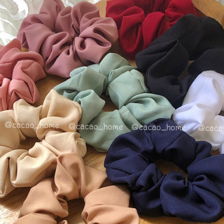 Cột tóc scrunchies vải lụa mềm mịn nhiều màu xinh xắn