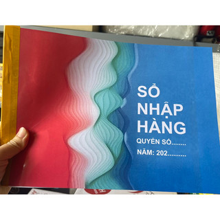 Sổ nhập hàng / bán hàng khổ a4 giấy dày, bìa màu, 50 tờ/quyển