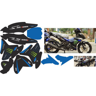 Tem trùm exciter 150 monster xanh đen