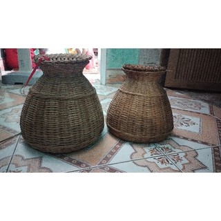 Giỏ Đựng Cá Bằng Tre Thủ Công Giỏ Cá Decor Trang Trí Phong Cách Truyền Thống Nhiều Kích Thước