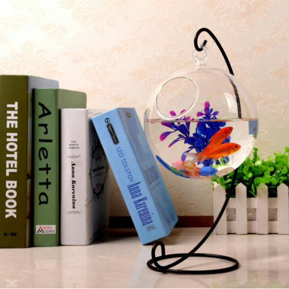 Bể cá mini treo chữ C để bàn