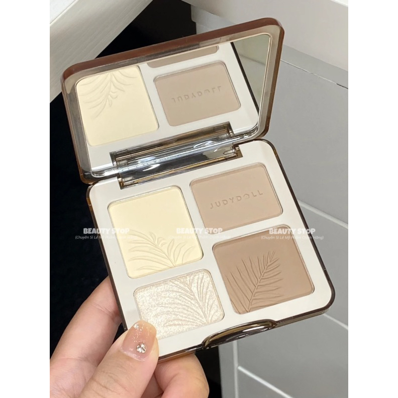Bảng Phấn Tạo Khối & Bắt Sáng JUDYDOLL Highlight & Contour Lâu Trôi, Kháng Nước