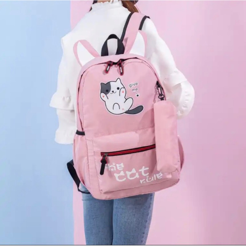Balo Học Sinh Cat Đủ Màu Cute