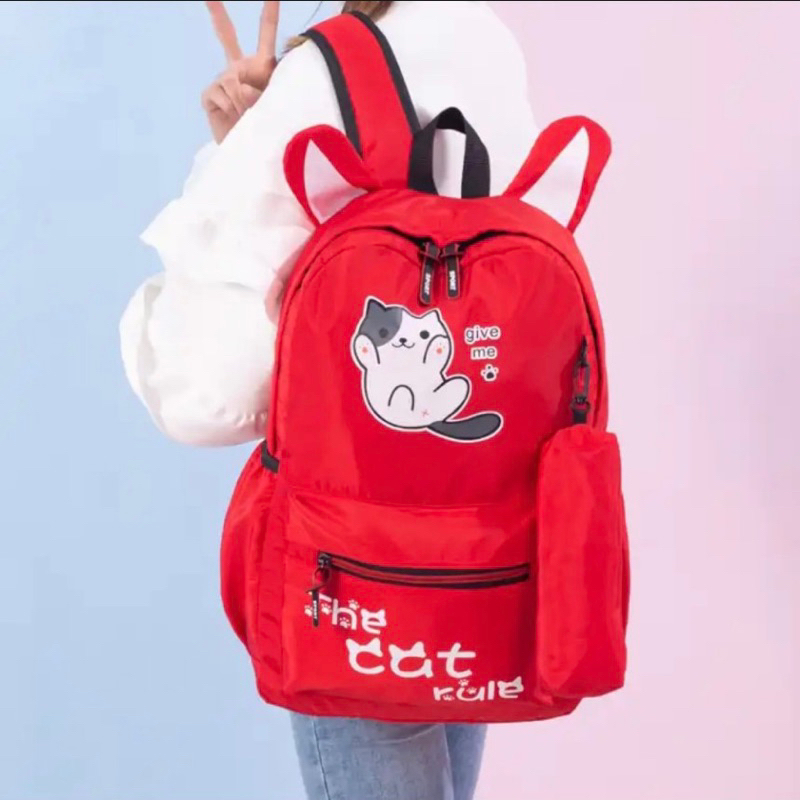 Balo Học Sinh Cat Đủ Màu Cute