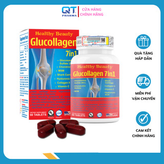 Viên Bổ Khớp Glucosamin HB Glucollagen 7in1 - Ngăn Ngừa Thoái Hóa Khớp, Bổ Sung Chất Nhờn (Hộp 30V)