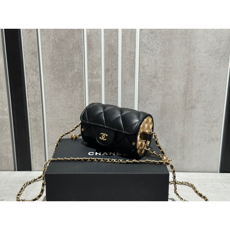 Túi đeo chéo Cha.nel SS21 chất da cừu size 14cm mini fullbox