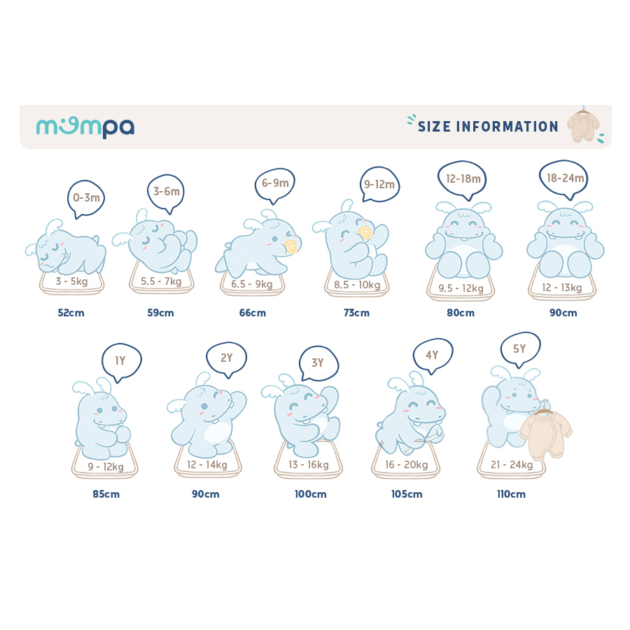 Áo Gile Mompa Cotton cao cấp mềm mịn thoáng mát thấm hút tốt cài cúc phối túi cho bé trai bé gái MP627