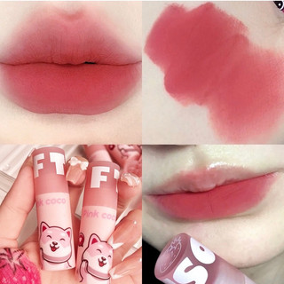 Son kem lì pink coco chú cáo bền màu lâu trôi