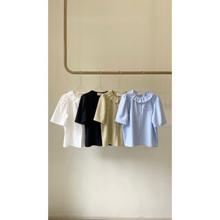 Áo cổ sen nhún bèo
