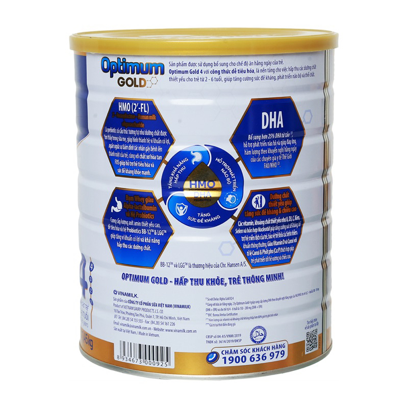 Sữa bột Optimum Gold 4 1.45kg