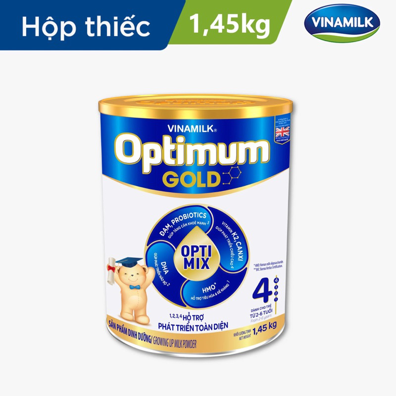 Sữa bột Optimum Gold 4 1.45kg