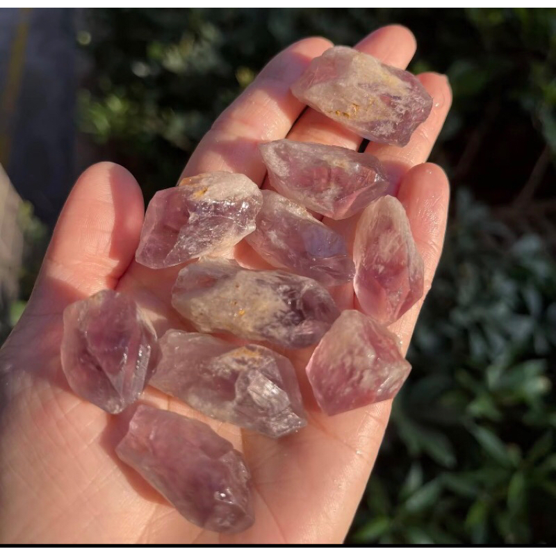 Viên Đá Tím Thô Amethyt Sưu Tầm, Làm Vòng Handmade, Phong Thủy Hút Năng Lượng