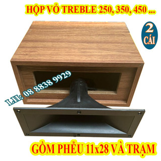 2 hộp loa treble 250, 350, 450, ... kèm họng 11x28, trạm loa - giá 2 chiếc
