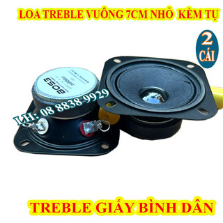 Cặp loa treble bos3 vuông nhỏ 7cm kèm tụ hàng chất lượng - giá 2 loa