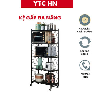 Kệ Sắt 4 Tầng Gấp Gọn Đa Năng chịu được Tải Trọng Lớn-KGNB01-BL-4