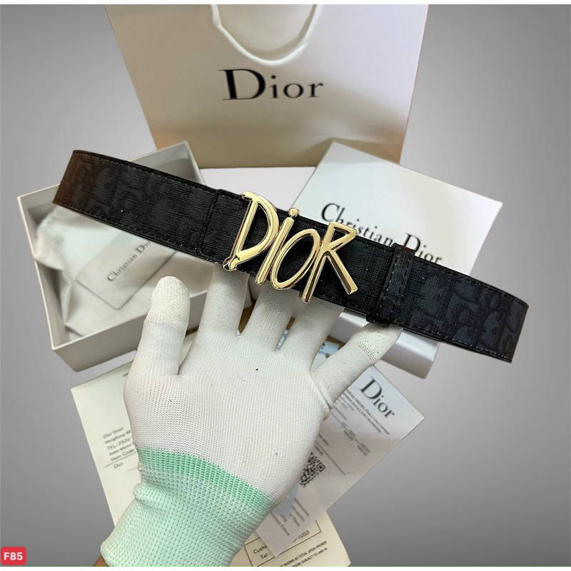 Thắt lưng Dior nam , Fullbox hộp giấy thẻ , chất liệu da pu , mặt mạ vàng 24k cao cấp chống si