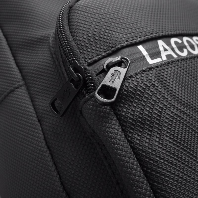 Balo Thời Trang LC Backpack Full Black Logo Basic Chất Liệu Da Si Cao Cấp Chống Nước Balo Da Đen Trơn Bánh Mì Store