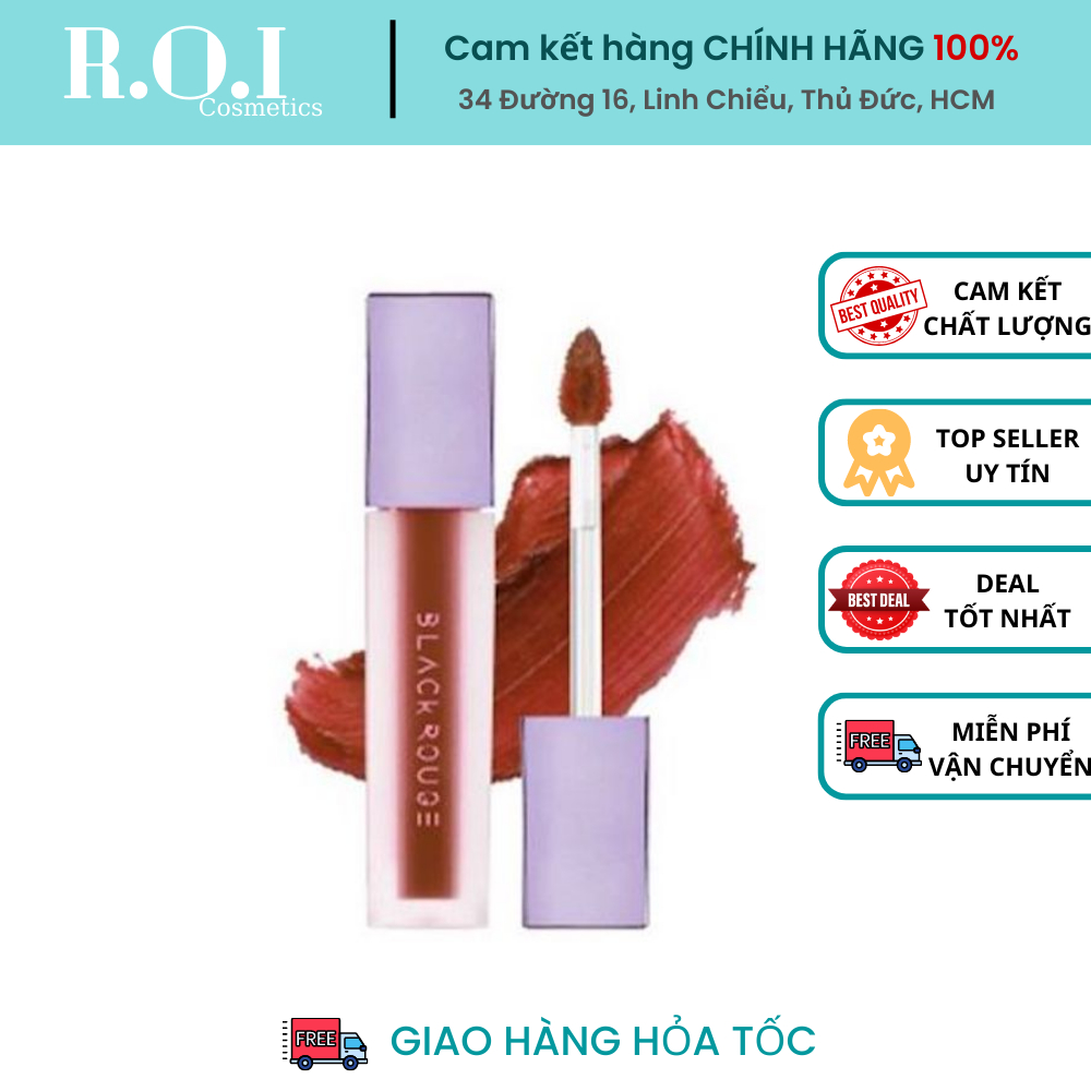 Son Kem Lì Black Rouge A12 Dashed Brown