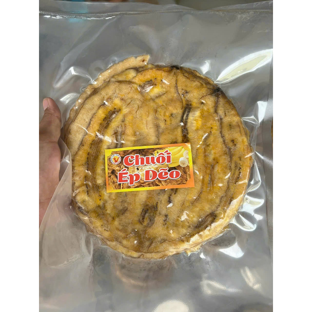 Chuối Ép Dẻo Miếng Tròn Đặc Sản An Giang ( 2 Túi 1Kg)