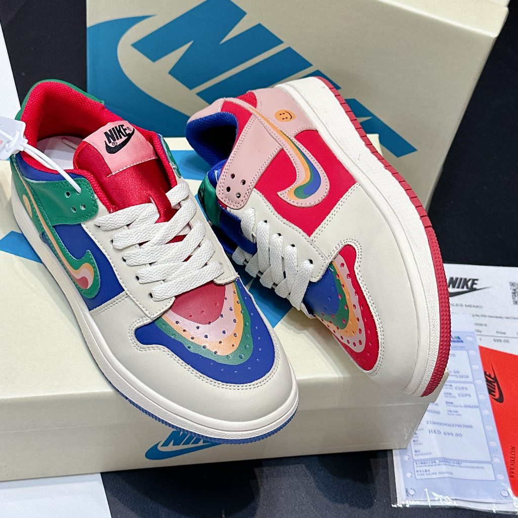 GIÀY JD CẦU VỒNG 7 MÀU LAU AU SC