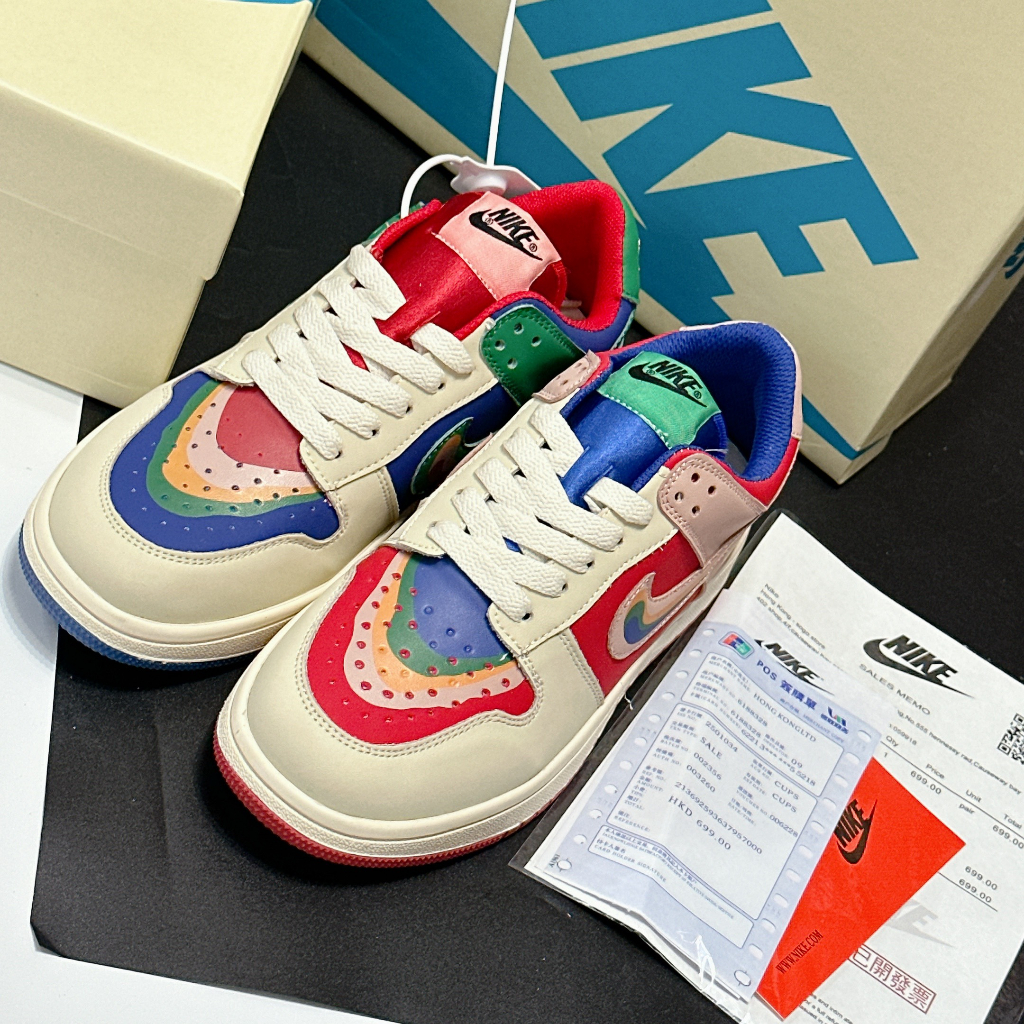 GIÀY JD CẦU VỒNG 7 MÀU LAU AU SC