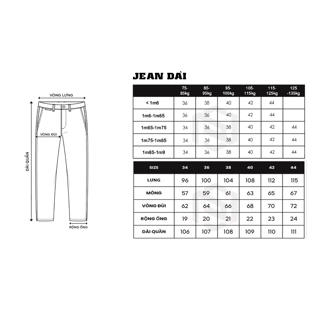 BIGSIZE NAM 80-140KG QUẦN JEAN XANH ĐEN TRƠN QJ029 2BIG NAVY STAR