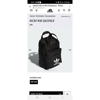 Balo A.didas vải dù mini