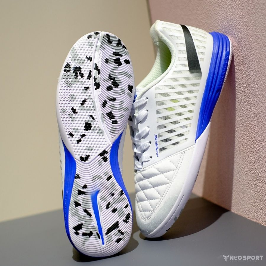 Giày Bóng Đá Futsal Lunar Gato II Trắng Boost Xanh Bích IC