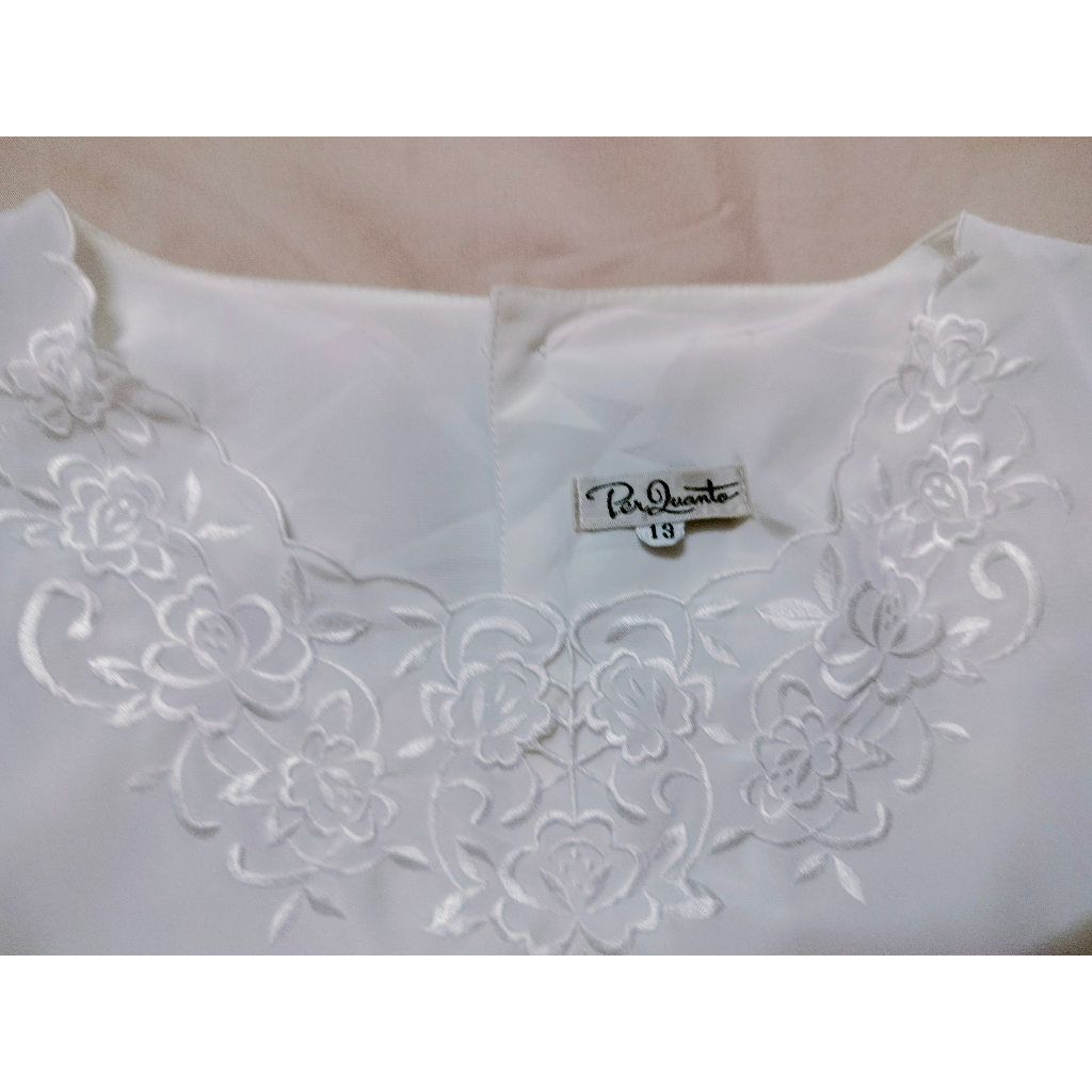 Áo sơ mi thêu Vintage Nhật size L