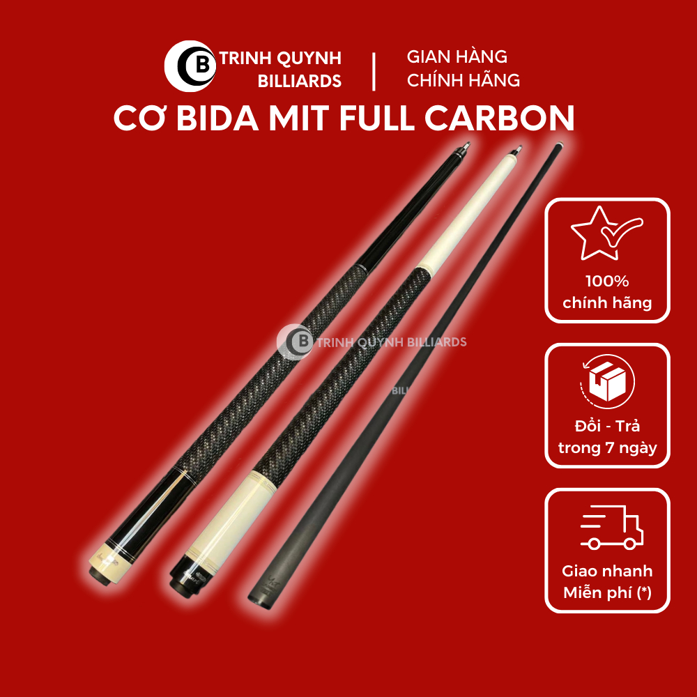 Cơ Bida Mit Carbon 2023 B TRINH QUYNH BILLIARDS