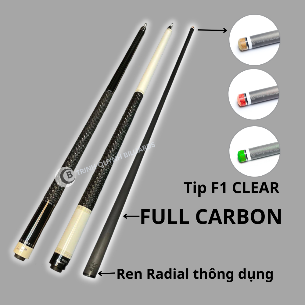Cơ Bida Mit Carbon 2023 CW B TRINH QUYNH BILLIARDS