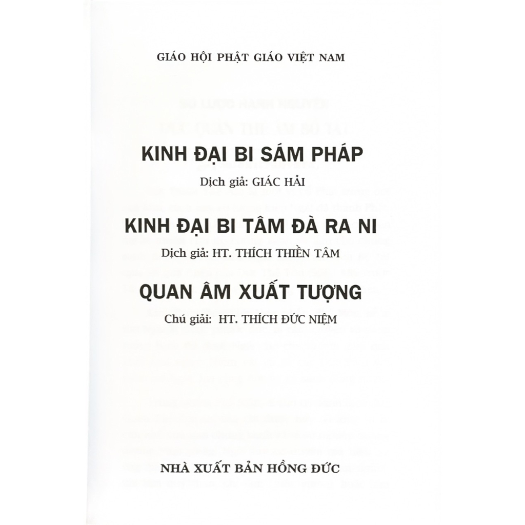 Sách - Kinh Đại Bi Sám Pháp Đại Bi Tâm Đà Ra Ni