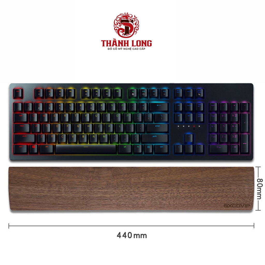 Kê Tay Bàn Phím Gỗ Huơng Đá Cao Cấp Bảo Vệ Môi Trường KT101