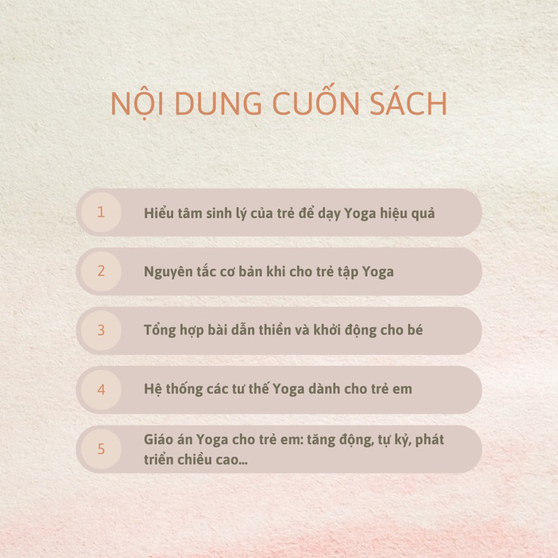 Sách - Giáo án giảng dạy Yoga trẻ em