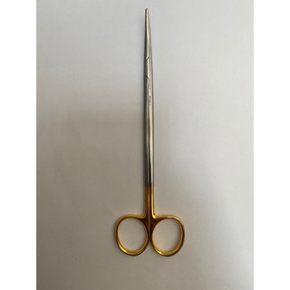Kéo cong tù thân tròn cán mạ vàng dài 18cm