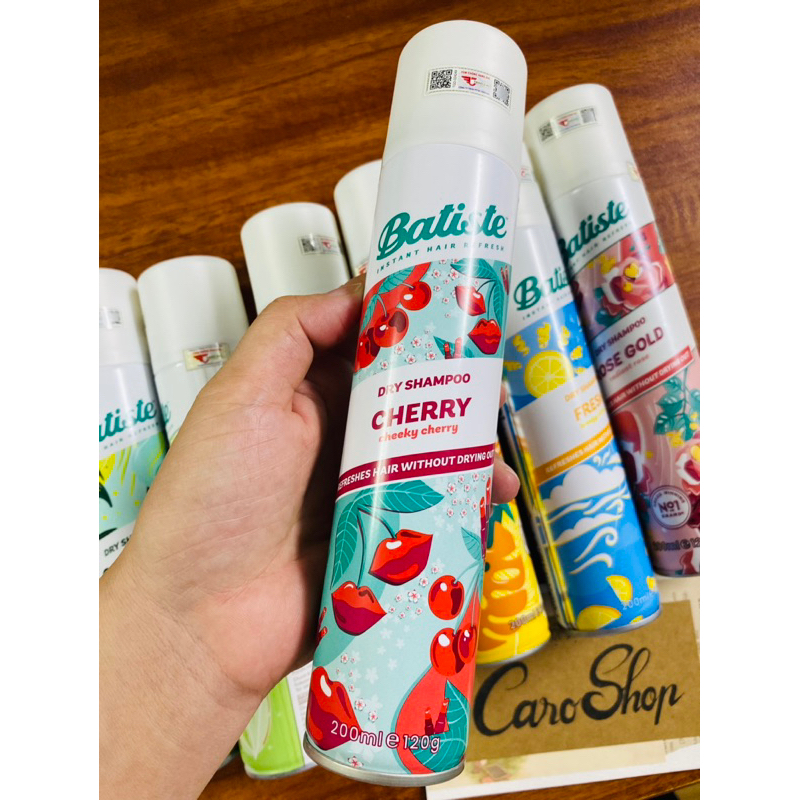Dầu gội khô Dry shampoo Batiste các màu