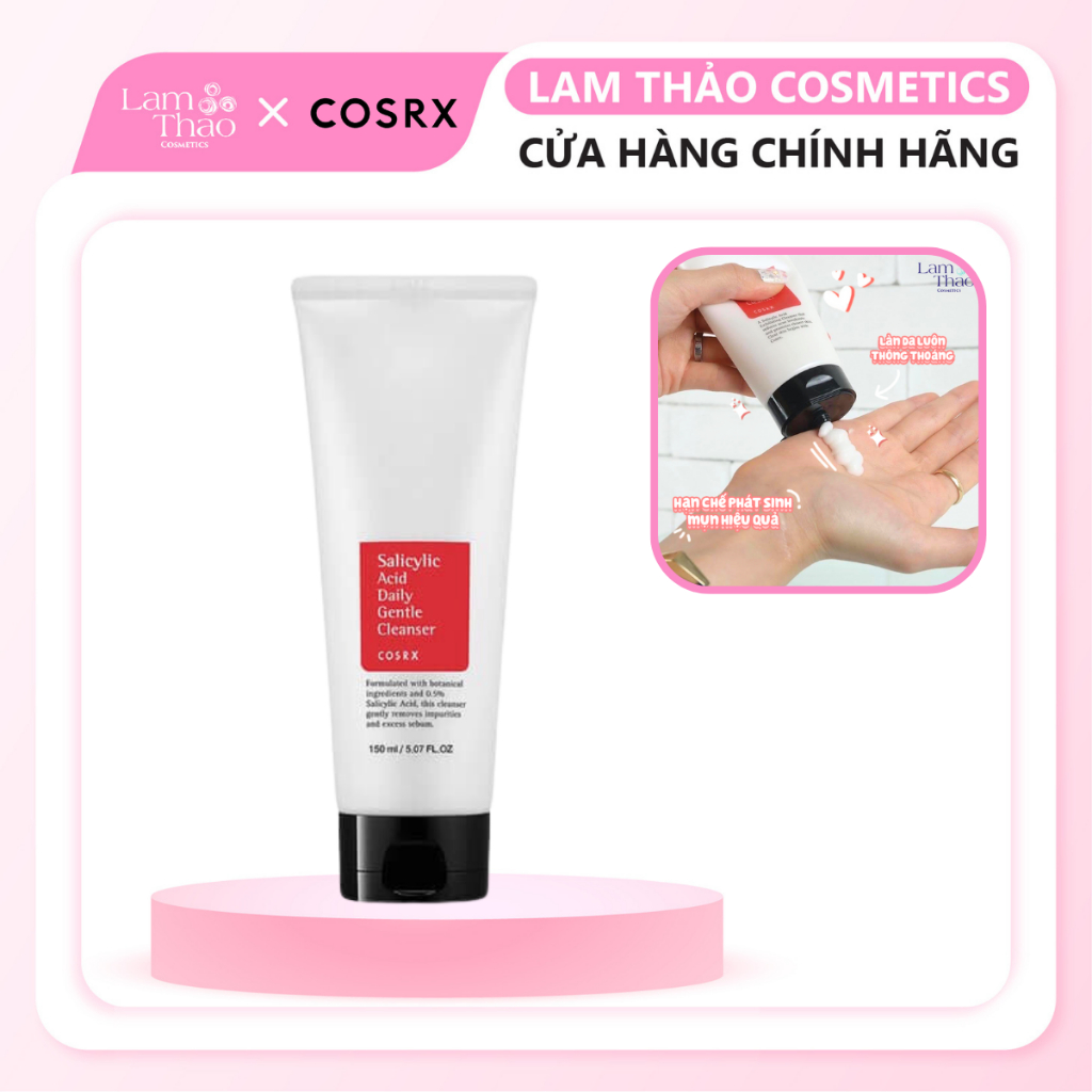 Sữa Rửa Mặt Ngăn Ngừa Mụn Cosrx Salicylic Acid Daily Gentle Cleanser