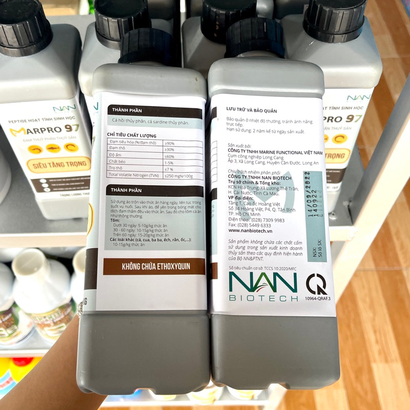 Đạm cá hồi thuỷ phân MarPro 97, siêu tăng trọng tôm, cá, chứa Peptide hoạt tính sinh học