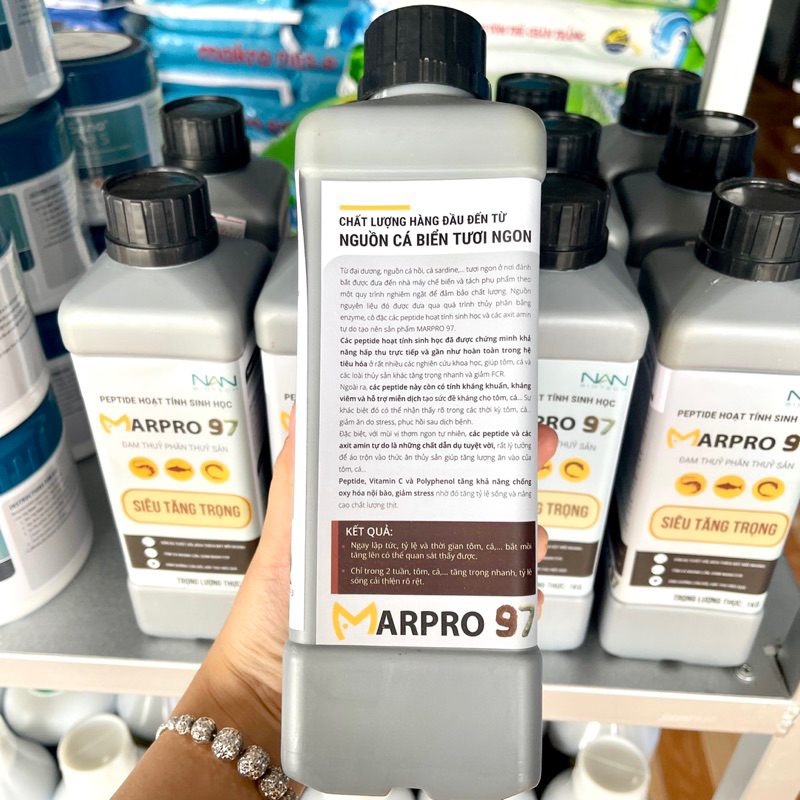 Đạm cá hồi thuỷ phân MarPro 97, siêu tăng trọng tôm, cá, chứa Peptide hoạt tính sinh học